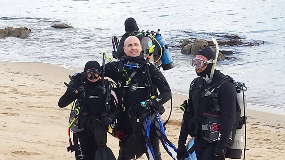 Me teaching scuba