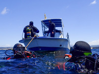 Boat divers